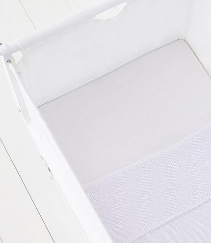 Snuz Crib 2 pack Fitted sheets - White