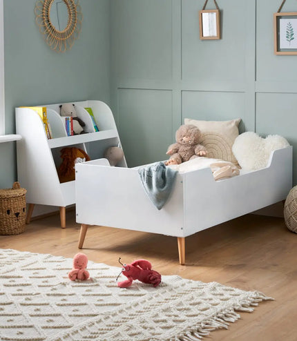 Obaby Maya Toddler Bed - White With Natural