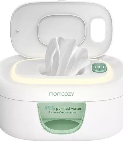 MOMCOZY Baby Wipe Warmer - White & Green