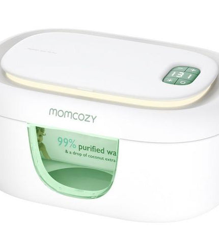 MOMCOZY Baby Wipe Warmer - White & Green