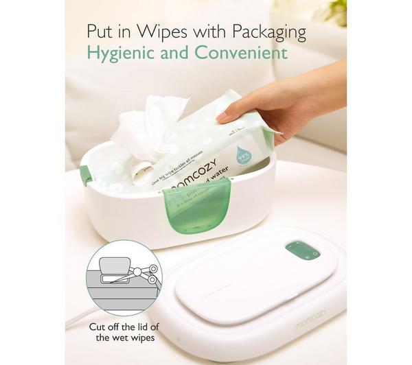 MOMCOZY Baby Wipe Warmer - White & Green