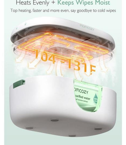 MOMCOZY Baby Wipe Warmer - White & Green