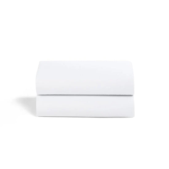 Snuz Crib 2 pack Fitted sheets - White