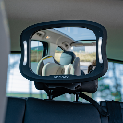 EZIMOOV Baby Car Mirror with LED Light