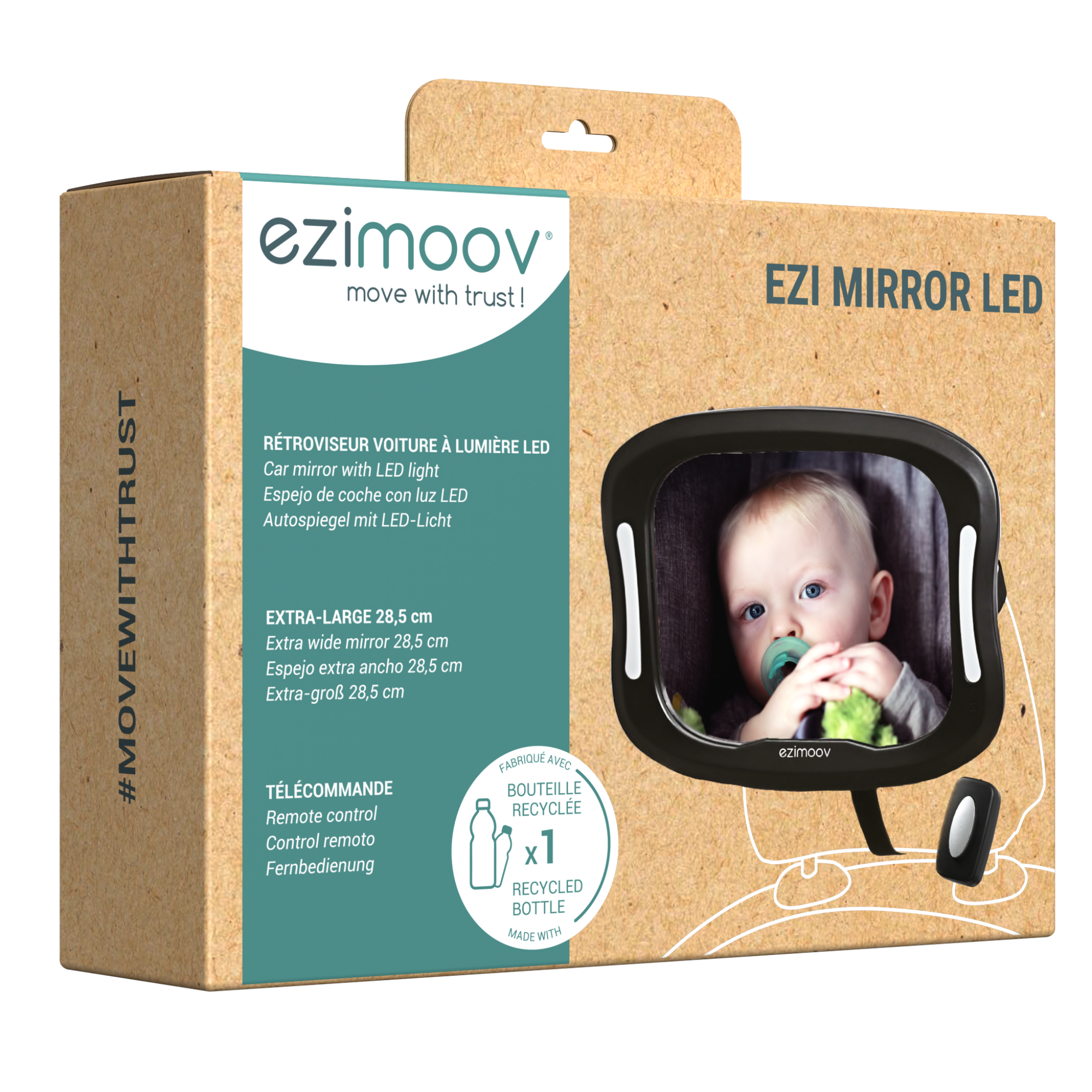 Car baby mirror with light hotsell
