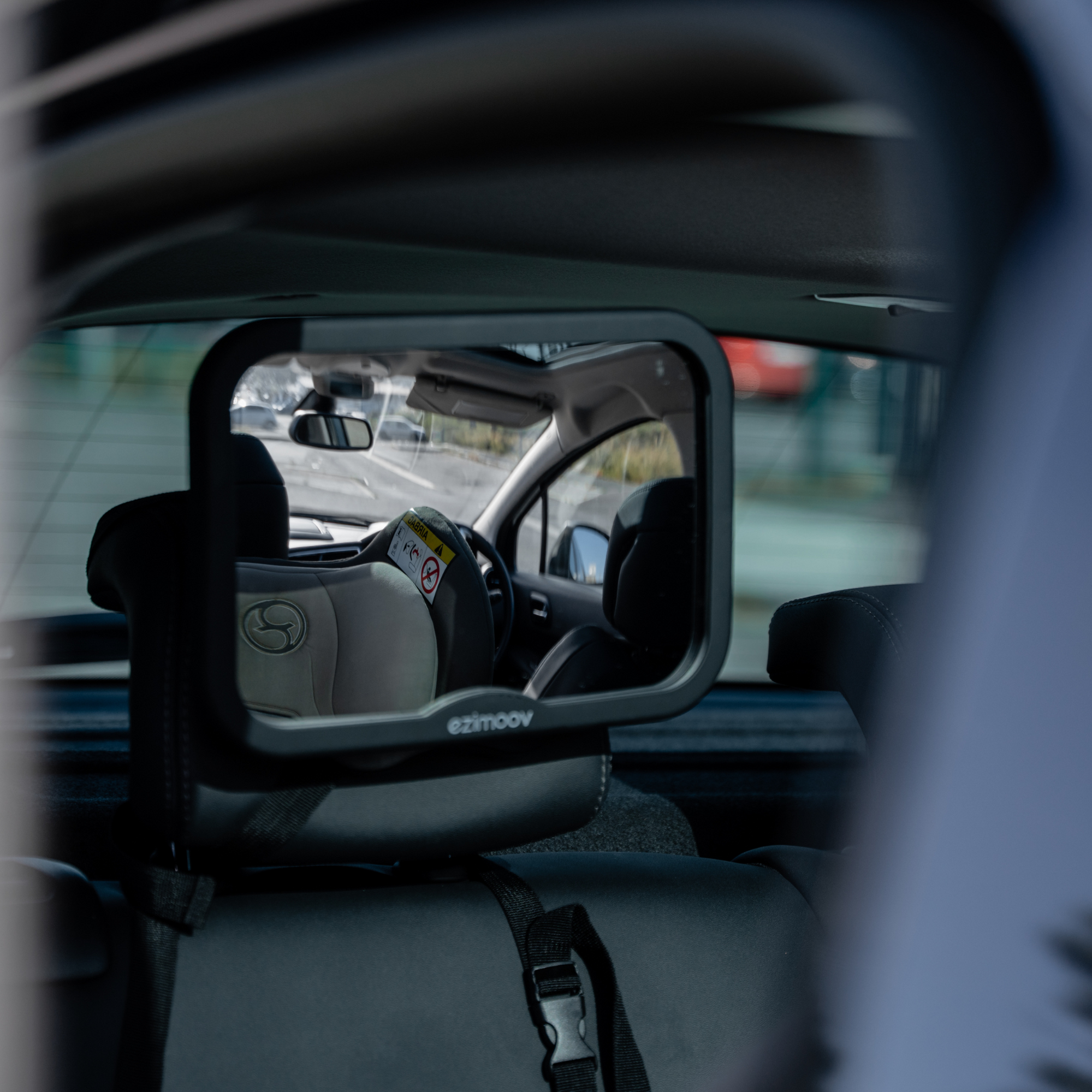 EZIMOOV Back Seat Car Mirror 360° Adjustable - Happy Baby