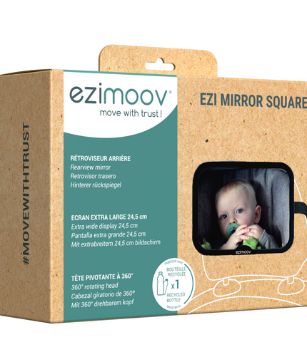 EZIMOOV Back Seat Car Mirror 360° Adjustable