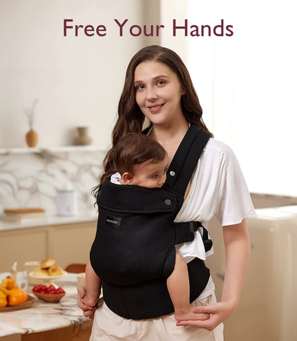 Momcozy Baby Carrier Cotton Black