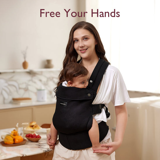Momcozy Baby Carrier Cotton Black