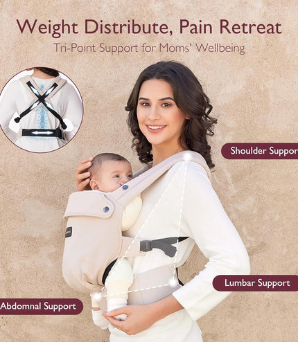 Momcozy Baby Carrier Cotton Khaki