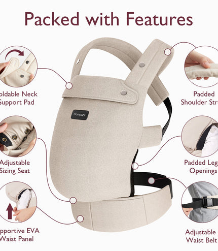 Momcozy Baby Carrier Cotton Khaki