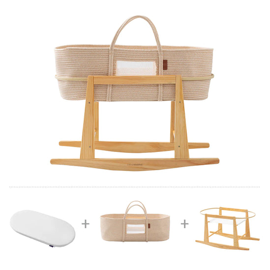 Moses Basket with ClevaFoam Mattress & Stand