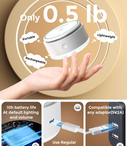 Momcozy Baby Sound Machine - Long Battery Life (Warm Light)