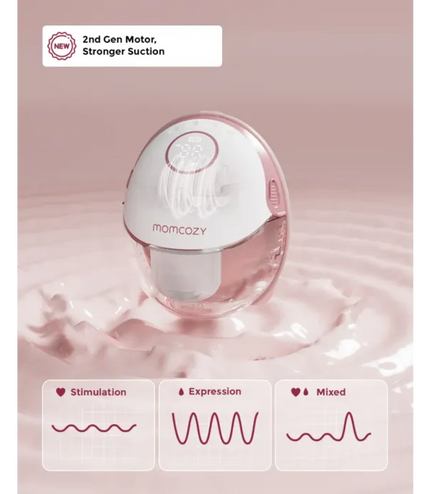 Momcozy Double Hands-Free Slim Breast Pump M6