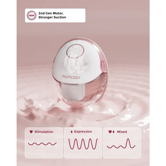 Momcozy Single Hands-Free Slim Breast Pump M6