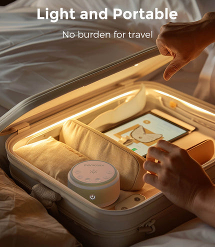 Momcozy Baby Sound Machine - Long Battery Life (Warm Light)
