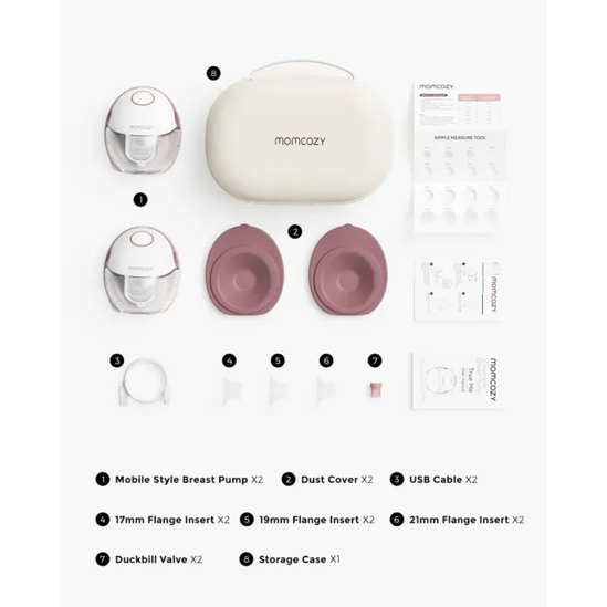 Momcozy Double Hands-Free Slim Breast Pump M6