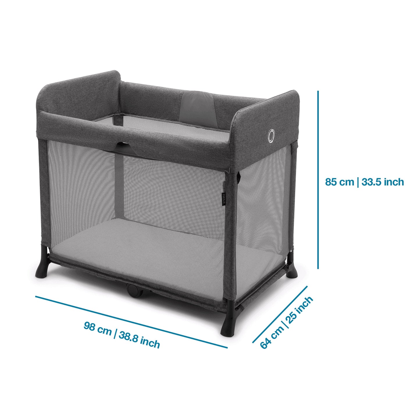 Bugaboo Stardust Travel Cot - Grey Melange