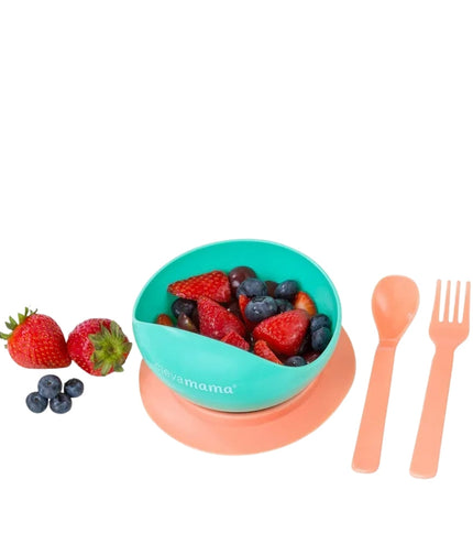 ClevaMama Suction Bowl & Cutlery view 2