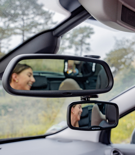 Ezimoov Ezi Mirror Pack - Clip-On Rear View Mirror & Large Mirror