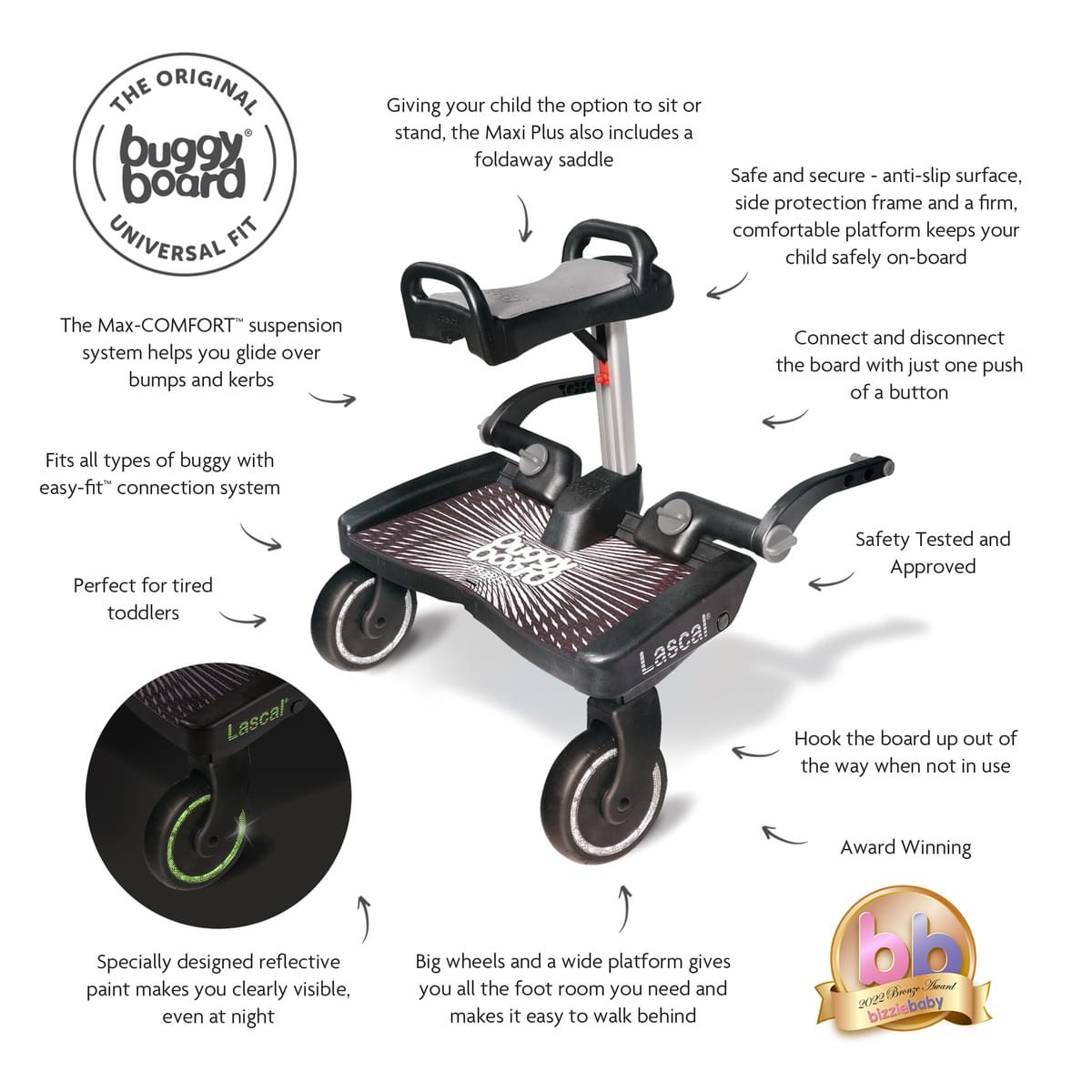 Lascal buggy board maxi plus – Happy Baby - Main Image