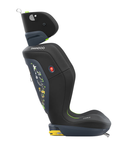 Swandoo Charlie i-Size High Back Booster Car Seat - Chia-black