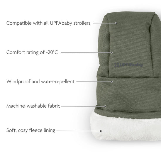 Uppababy Cozy Handmuff - Evenlyn