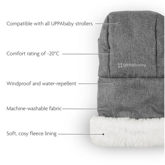 Uppababy Cozy Handmuff - Greyson