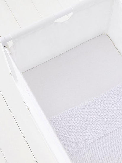 Snuz Crib 2 pack Fitted sheets - White