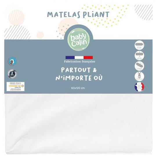 Babycalin Folding Cot Mattress 120 x 60cm
