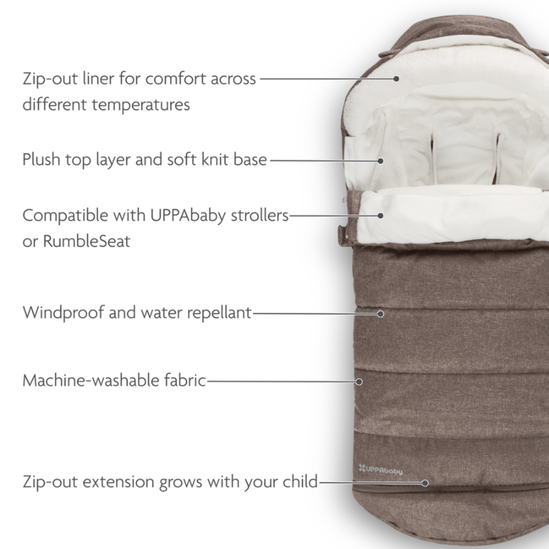 Uppababy Footmuff Vista Cozy Ganoosh - Owen
