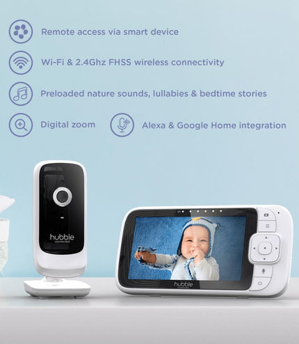 Hubble Nursery Pal Link Premium 5″ Smart Video Baby Monitor