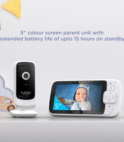 Hubble Nursery Pal Link Premium 5″ Smart Video Baby Monitor
