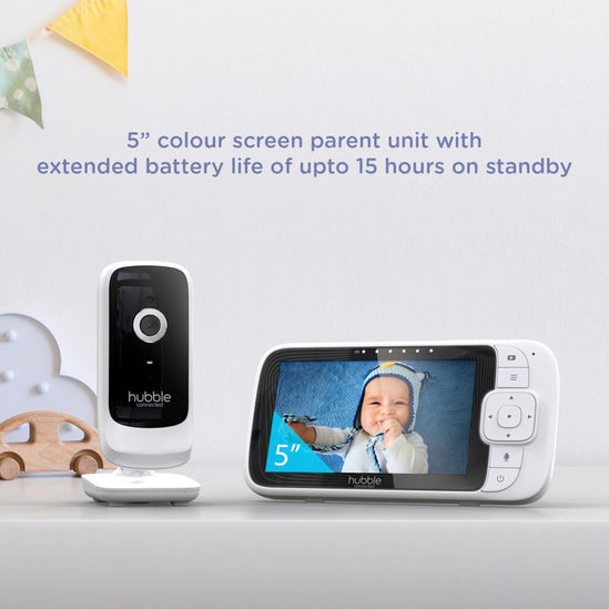 Hubble Nursery Pal Link Premium 5″ Smart Video Baby Monitor