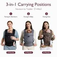 Momcozy Baby Carrier Cotton Grey