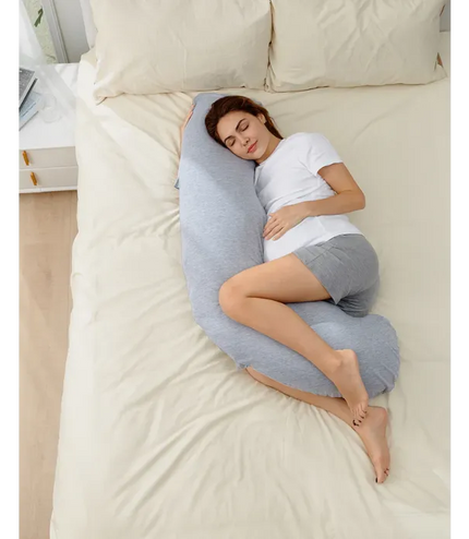 Momcozy J Shaped Maternity Body Pillow