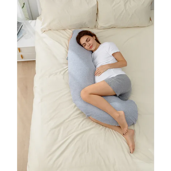 Momcozy J Shaped Maternity Body Pillow