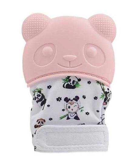Happy Baby Panda teething Mitt - Pink