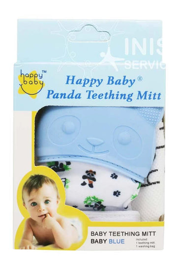 Happy Baby Panda teething Mitt - Blue
