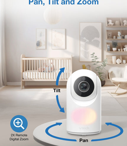 VTech VM5467 5inch Pan & Tilt Video Monitor with Night Light