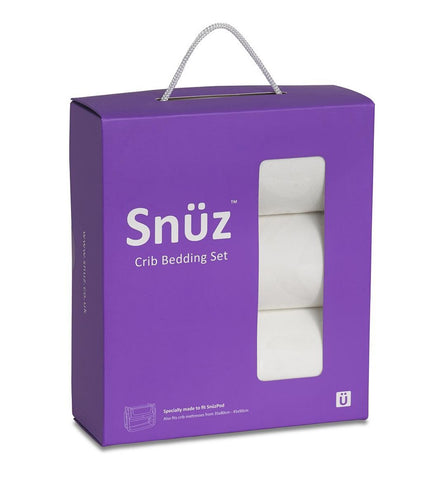 SnuzPod3 Crib Bedding Set White - Happy Baby