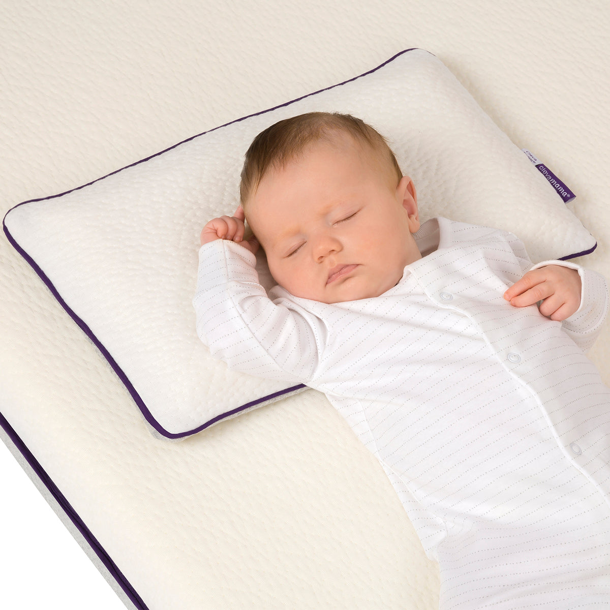 Clevamama ClevaFoam® Baby Pillow - Happy Baby