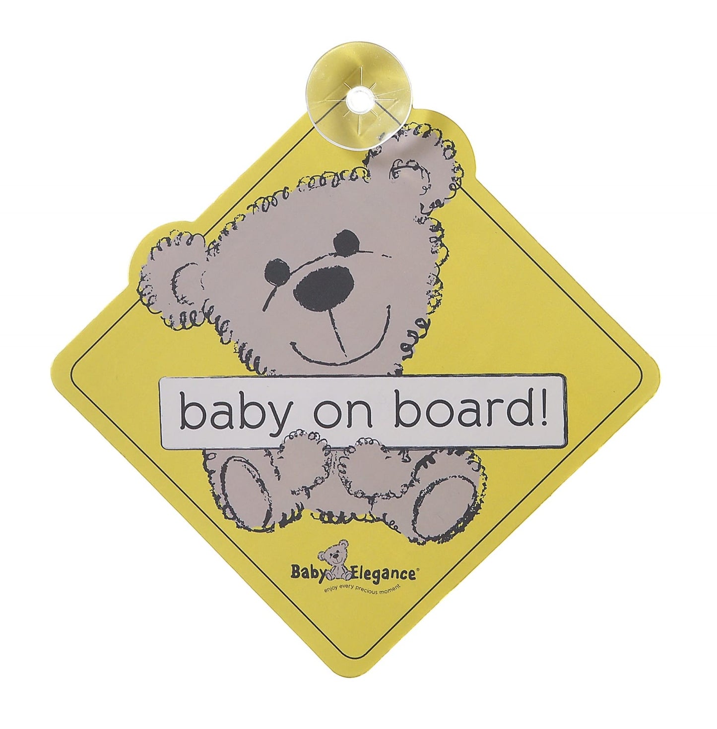 Baby Elegance Baby On Board Sign - Happy Baby