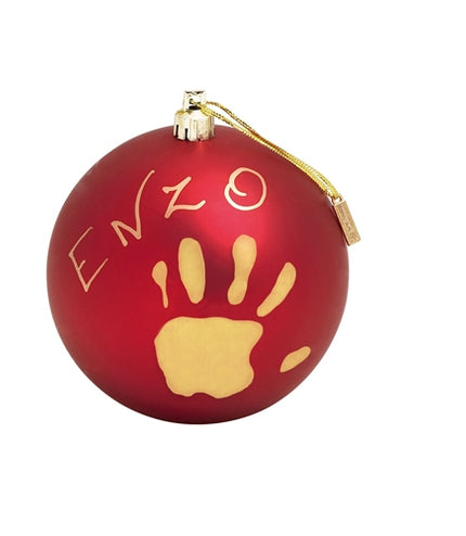 BabyArt Christmas Bauble - Red