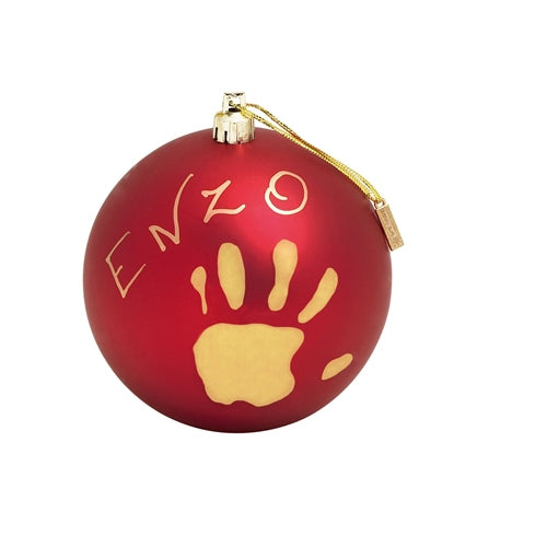 BabyArt Christmas Bauble - Red