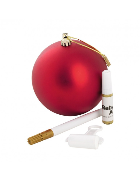 BabyArt Christmas Bauble - Red