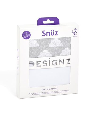 SNUZ Fitted Crib Sheets - 2 pack - Happy Baby