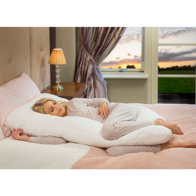 Clevamama Therapeutic Body & Bump Maternity Pillow - Happy Baby