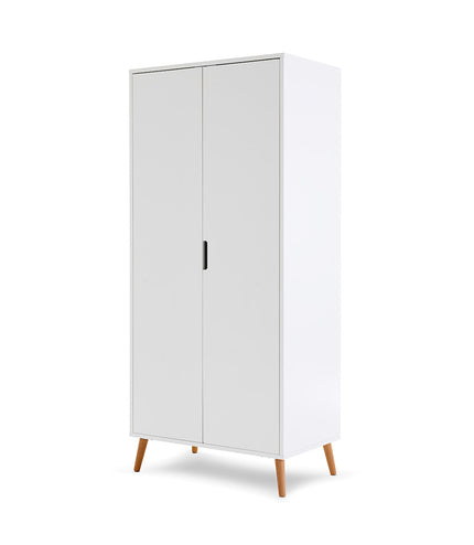 Maya Double Wardrobe - White