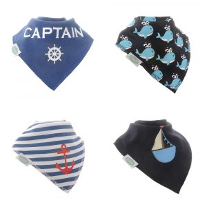 Ziggle Bandana Dribble Bib - 4 pack - Happy Baby